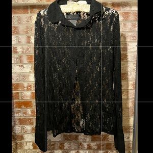 Black lace top